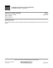 The acronym for these criteria is coem. Paper 2 Mock Mark Scheme Pdf Cambridge Assessment International Education Cambridge Secondary 1 Checkpoint English As A Second Language 1110 02 April Course Hero