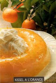 Kissel A L Orange 1 500 Kg D Oranges A Jus 1 Citron 300 G De Sucre 100 G De Maizena 5 Feuilles De Gelatine 4 C A Dessert Leger Gateau A L Orange Recette