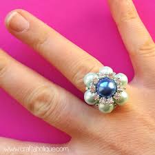This simple process will start you on your way to learn beading for beginners. Tutorial How To Make A Beaded Flower Ring Craftaholique