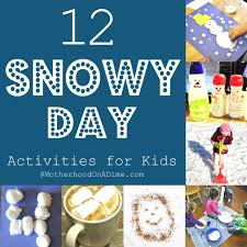 At the end of the day take the tray out and look at. 12 Activities For Little Kids On A Snow Day Kids Activities Saving Money Home Management Motherhood On A Dime