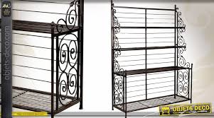 Voir plus d'idées sur le thème fer forgé. Etagere Fer Forge Lourd Trois Niveaux Finition Noir Antique