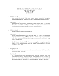 Pertanyaan tentang penulisan karya ilmiah. Https Www Smart Tbk Com Wp Content Uploads 2017 05 Hasil Paparan Publik Pt Smart Tbk 23 Mei 2017 Pdf