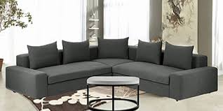 Notice how the furniture arrangement at the other end of the room (two chairs, a side table and a console) mimic but flip the shape of the sofa, too. Buy L Shape Sofas Online L Shaped Sofa Set Design With Price At Urban Ladder Urban Ladder