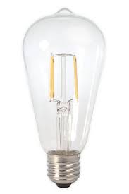 Dc 12 Volt Warm White 2700k 6 Watt Led Filament St64 Light Bulb E26 E27 Medium Base Lamp Low Voltage Marine Bo Filament Bulb Lighting Light Bulb Battery Lights