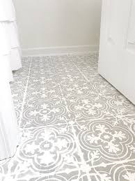 Plum Pretty Decor Design Co How To Paint Your Linoleum Or Tile Floors To Look Like Patterned Cement Tiles Full Tutorial Painting Tile Floors Flooring Painting Tile