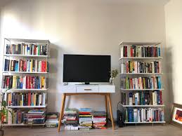 Bookshelves in living room bookcases bookshelf styling house inside toy rooms entertainment center shelving family. Finally Set Up Bookshelves In Our Living Room We Have Another Small Fiction Only Shelf In Our Bedroom Bookshelf