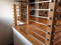 Routed rail makes building a deck the 6 ft. Metal And Wood Modern Railings The Nancy Album Modern Stainless Steel Railing Handrail Of Cable Escadas Modernas Trilhos De Madeira Corrimao De Aco