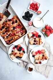 A good casserole will often take care of itself, especially if cooked, or finished off, in. Make Ahead Baked Yogurt Mixed Berry French Toast Casserole Cait S Plate