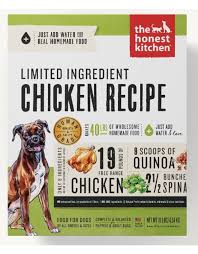 Choose from a range of 100% human grade recipes, matching specific ingredients to your pooch's needs. The Honest Kitchen Dehydrated Dog Food Chicken Thrive The Pet Beastro The Pet Beastro