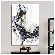 This is an original ink and watercolor painted on heavy 140* card stock. Wall26 Canvas Wall Art Abstract Black Ink On White Background Watercolor Painting Style Art Reproduction Modern Home Decoration 16 X24 Walmart Com Walmart Com