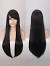 Shoulder Length Black Hair With Side Bangs