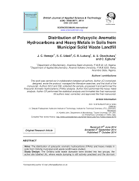 Fuel hose for helicopter refueling iso 1825. Pdf Distribution Of Polycyclic Aromatic Hydrocarbons And Heavy Metals In Soils From Municipal Solid Waste Landfill