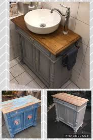 Waschtisch Kreisefarbe Kommode Shabby Design Badumbau Aufsatzbecken Landhaus Landhauswaschtisch Nostal Waschtisch Selber Bauen Waschtisch Vintage Waschtisch