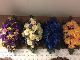 Order sympathy flower arrangements for delivery to the area. Silk Funeral Sprays On Easel In Clinton Ar Main Street Florist Gifts