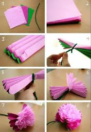 1001 Tutoriels Et Super Idees Pour Une Activite Creative De Printemps Tuto Fleurs En Papier Fleurs En Papier De Soie Fleurs En Papier