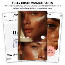 Glow Skin Wix Template