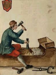 Resultado de imagen de imagenes como se hacen las monedas en la edad media cuÃ±aciÃ³n