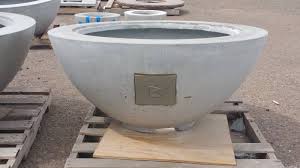 Create a mold for your concrete flower pot. Large Concrete Planter Wood Burning Fire Pit Accent Pot Concrete Planters Wood Burning Fire Pits Table Tops Benches And More K Bid