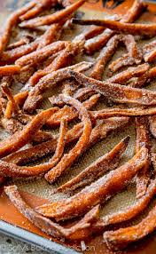 Sweet potatoes are loaded with vitamin a, c, maganese, a great source of fiber, potassium, and if you haven't tried sweet potatoes, try these fries. they are good and good for you! Cinnamon Sugar Sweet Potato Fries With Vanilla Icing Dip Sally S Baking Addiction