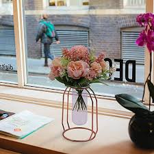 Realistic fake flowers in vase. Anzome Artificial Flowers Realistic Silk Flower Bouquet Decor Fake Peony Silk Hydrangea With Vase Fake Silk Flowers In Vase For Wedding Decoration Home Table Centerpieces Decor Vase Included Pricepulse