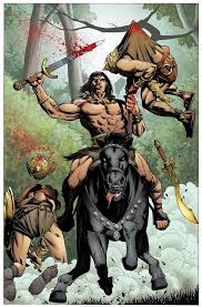 Conan The Barbarian Rides To The Rescue Conan The Barbarian Comic Art Barbarian