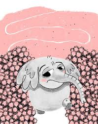 Horton Hears A Who Elephant Illustration By Julia Green Elephant Illustration Illustration Art