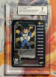 Our series view count resets each month as to give you a rolling idea what is currently popular. Super Saiyan Vegeta Foil Bgs 7 Score Dbz Dragonball Wrapper Redemption Promo R11 1 500 00 Picclick