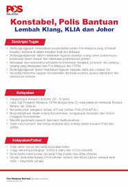 (6) syarat kenaikan pangkat secara lantikan. Jawatan Kosong Polis Bantuan Di Pos Malaysia Tcer My