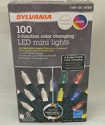 Sylvania Christmas Lights 3function Color Changing Warm White Multi Color Connectable Led Decorating With Christmas Lights Christmas Lights Color Changing Led