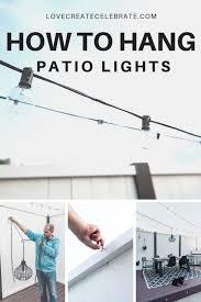1,609 results for lights hanging patio. How To Hang String Lights An Outdoor Chandelier Love Create Celebrate