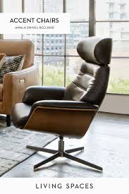 Leather Swivel Recliner Chair In A Modern Sophisticated Silhouette Chairs Loft Swivel Recliner Chairs Best Leather Sofa