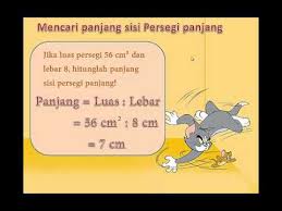 Rumus persegi panjang mencari keliling. Menghitung Luas Panjang Dan Lebar Persegi Panjang Youtube