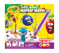 Crayola Silly Scents Marker Maker Creative Art Tool Make Your Own Smelly Markers Great Gift Color Mixing Guide And All Marker Parts Crayola