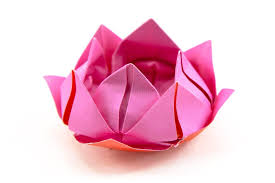 How To Make An Origami Lotus Flower Mit Bildern Origami Blume Origami Origami Design