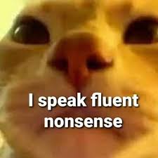 I speak fluent nonsense