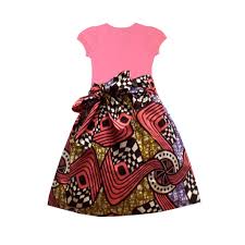 Abina African Print Full Skirt For Little Girls Pink Brown Gold African Print Fashion African Inspired Fashion African Fashion