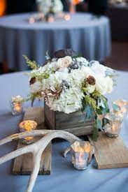 Romantic Lodge Winter Wedding Decorations Winter Wonderland Wedding Wedding Centerpieces