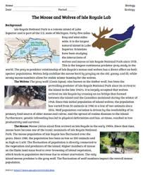 From these remains the researchers can pick apart the status and overall health of the moose. Isle Royale Worksheets Teaching Resources Teachers Pay Teachers