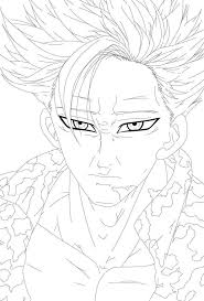 Imagenes de meliodas fotos de meliodas los siete pecados capitales anime 7 pecados capitales dibujos marvel dibujos a lápiz bocetos imágenes geniales para dibujar monstruos tiernos. Angry Ban Coloring Page Anime Coloring Pages