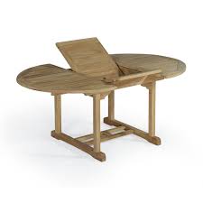 Pour la noblesse, privilégiez les tables de jardin en fer forgé et pour la modernité et la facilité d'entretien les tables d'extérieur en plastique. Table Extensible Ronde En Teck Ecograde C Roma 120 180 X120 Cm
