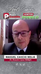 En el caso PEDRO CASTILLO no existe ni siquiera tentativa de rebelión, por  lo tanto no debe haber condena, ; lo dice el Dr. Manuel Cancio Meliá, uno  de los mejores jurista de Europa. #PedroCastillo ...