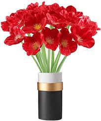 The demand for the best faux flowers and their realism has shot through the roof over the. 20pcs Artificial Poppy Flowers Fake Flower Decorative Flower Real Touch 20 Pcs Flower For Wedding Party Home Decoration Red Vase Not Include Walmart Com Walmart Com