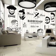 Dekorasi Salon Dan Barbershop Menggunakan Mural Dan Stiker Keren Tempat Pangkas Rambut Tukang Cukur Interior Salon