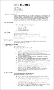 Constructed workflow documents before beginning a new project in order to map out. Free Entry Level Programmer Resume Examples Resume Now