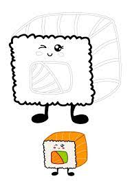 Some of the technologies we use are necessary for critical functions like security and site integrity, account authentication, security and privacy preferences, internal site usage and maintenance data, and to make the site work correctly for browsing and transactions. Cute Kawaii Sushi Roll Coloring Page Kawaii Coloring Pages Coloring Pages Kawaii