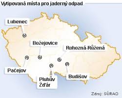 A pro enamo servis s.r.o.) Mapa Vytipovana Mista Pro Jaderny Odpad Aktualne Cz