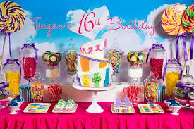 Birthday Party Ideas Teenage 16 Teenage Dream Rainbow Sweet 16 Featured Party The Tomkat Studio Blog Sweet 16 Candy Candyland Party Birthday Cake Girls Teenager