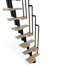 Covered by a worldwide patent, kompact is the only staircase with adjustable rise, going, height, depth and rotation. Arke Karina 9 25 Ft Black Modular Staircase Kit Lowes Com In 2021 Modular Staircase Staircase Kits Staircase Design