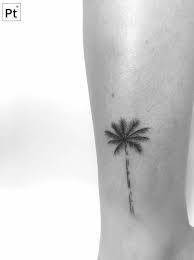 Palm Tree Tattoo On The Ankle Tattoo Artist Little Tattoos For Men And Women Tattoos For Guys Palm Tree Tattoo Palm Tree Tattoo Ankle