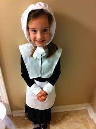 Made This For My Granddaughter Last Year Easy Pilgrim Costume For School Pilgrim Costume Thanksgiving Costumes Thanksgiving Preschool